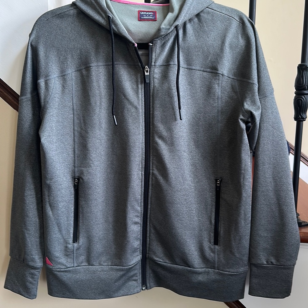 UNTUCKit 🔥 Women’s Performance Full Zip Stretchy Jacket Hoodie Sweatshirt Sz S
